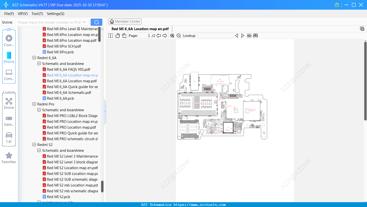 Xiaomi Redmi 6_6A Location Map En